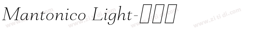 Mantonico Light字体转换